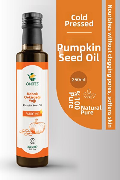 Onites زيت بذور اليقطين المعصور على البارد 250 مل - نقي 100%، خالٍ من الإضافا...