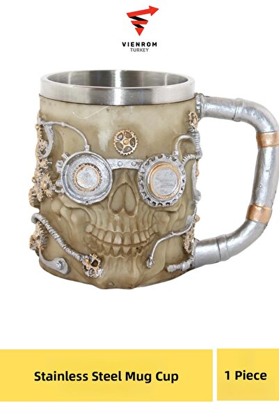 Vienrom # Mug Stylish Gift for Holiday Lover Friend Stainless Steel 11*14 cm ...