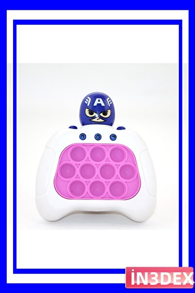 İN3DEX لعبة بوب-إت من السيليكون لتخفيف التوتر مع أضواء LED وموسيقى