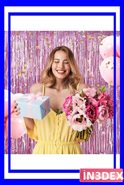 İN3DEX ستارة زخرفية معدنية ذات أطراف مزخرفة بلون ذهبي وردي