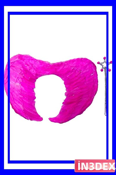 İN3DEX إكسسوار جناح الملاك القابل للطي لزي الحفلات مقاس 40x55 سم