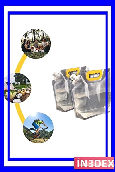 İN3DEX حقيبة تخزين سائلة قابلة لإعادة الاستخدام بسعة 1 لتر