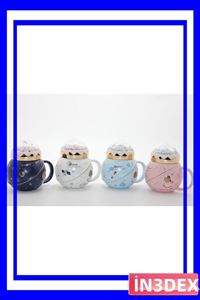 İN3DEX Porcelain Cup Top Colored Bulk Decorative Beverage Container