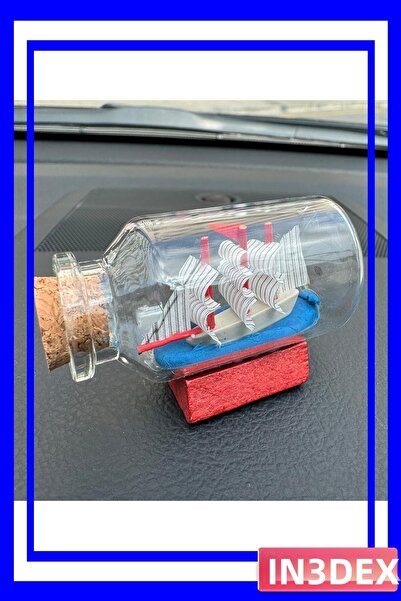 İN3DEX Decorative Ship Model in a Bottle Medium Size