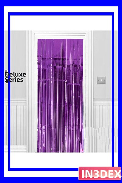 İN3DEX ديكور جداري من رقائق الفويل اللامعة باللون الأرجواني مع شريط لاصق على ...