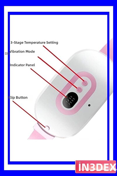 İN3DEX Electric Heating and Vibration Massage Waist Belt