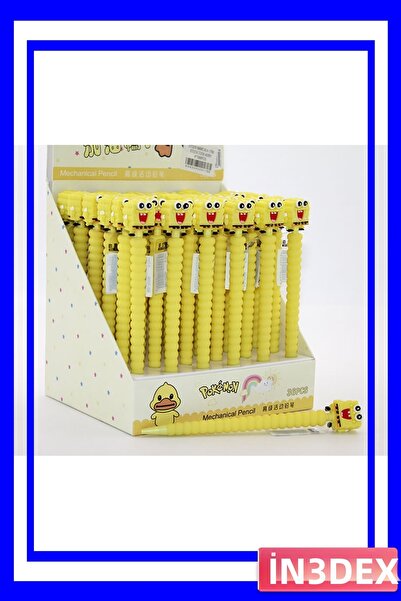 İN3DEX قلم رصاص ميكانيكي مطبوع بشخصيات ملونة 7 ألوان 17 سم