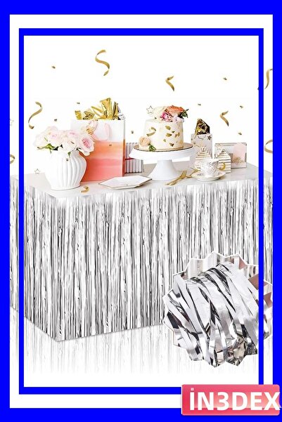 İN3DEX مفرش طاولة معدني ذاتي اللصق 275x75 سم