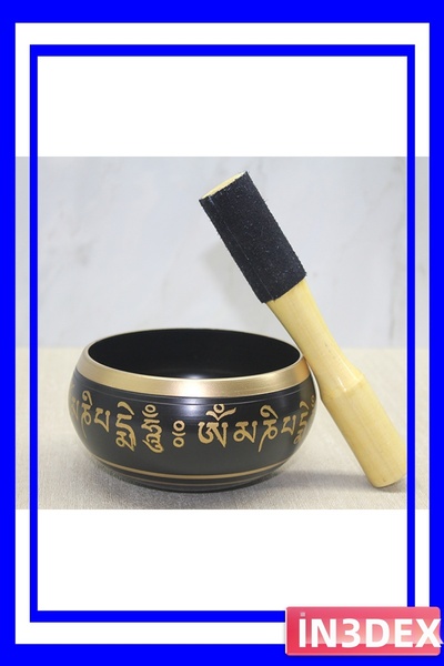 İN3DEX جرس تأمل نحاسي لليوجا والعلاج بالصوت