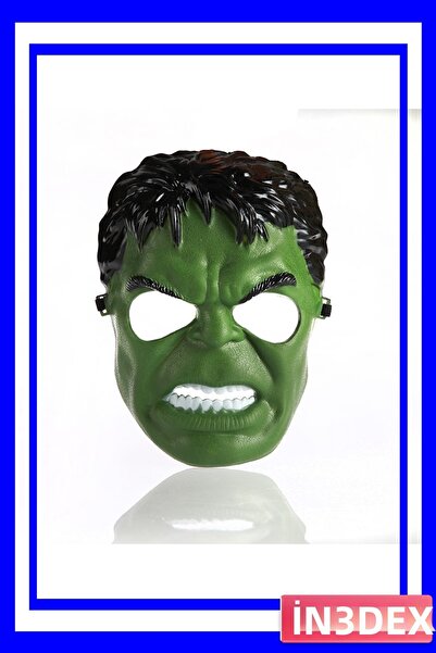 İN3DEX قناع شخصية العملاق الأخضر بارتفاع 22 سم مصنوع من مادة بلاستيكية