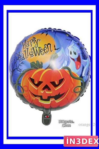İN3DEX بالون زينة من الفويل بتصميم الهالوين مقاس 45 سم