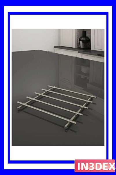 İN3DEX قاعدة وعاء من الفولاذ المقاوم للصدأ مقاومة للحرارة مقاس 20×20 سم