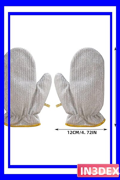 İN3DEX Heat Resistant Aluminum Dish Cleaning Gloves