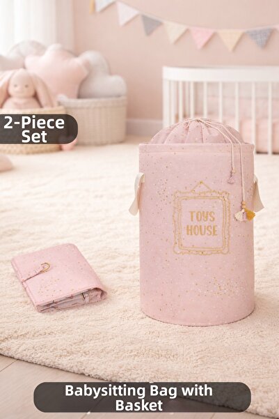 PONÇİK BEBEK Baby Bag Baby Dirty-Organizing-Toy Basket & Baby Care Bag Hospit...