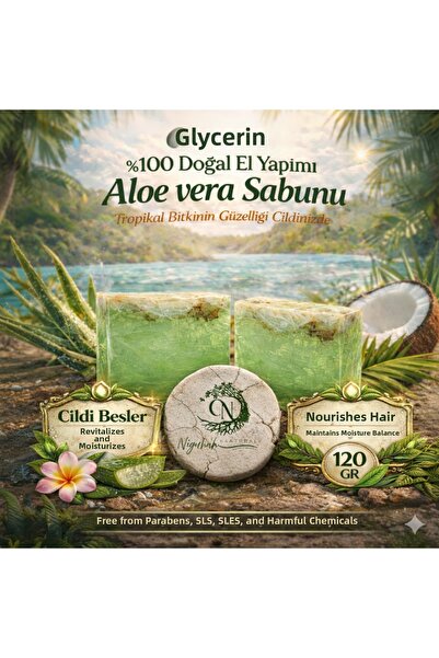 Pura Natura Niguhah Natural Beauty 100% Natural Handmade Aloe Vera Soap with ...