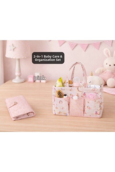 PONÇİK BEBEK Baby Diaper Bag & Baby Care Travel Bag Organizer Set