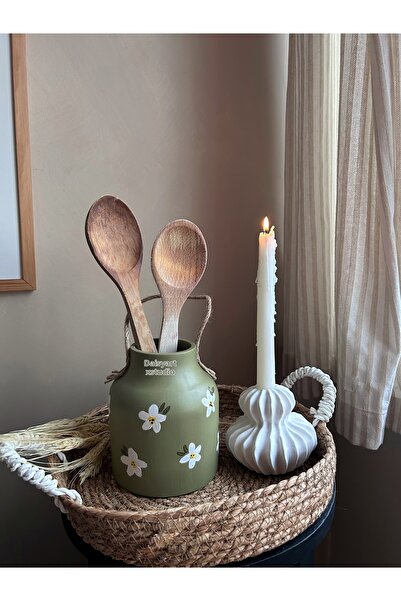 Daisyyartxstudio Vase & Spoon Organizer 14X14 cm