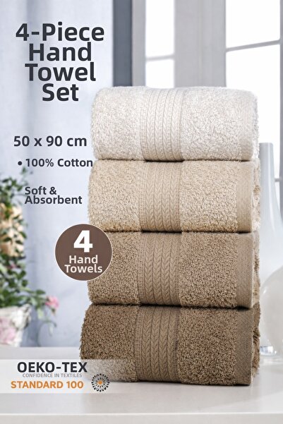 Asilex Home Collection ASILEX HOME Set de 4 prosoape de mână premium | 50×90 ...