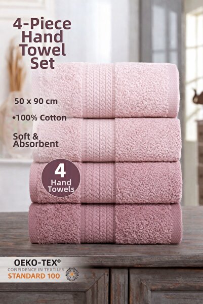 Asilex Home Collection ASILEX HOME Set de 4 prosoape de mână premium | 50×90 ...