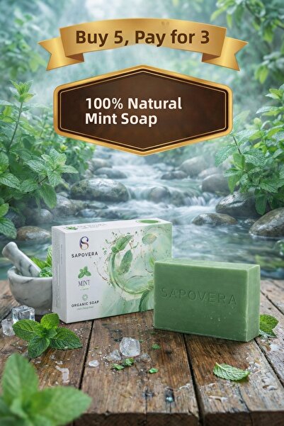 Sapovera صابون النعناع الطبيعي