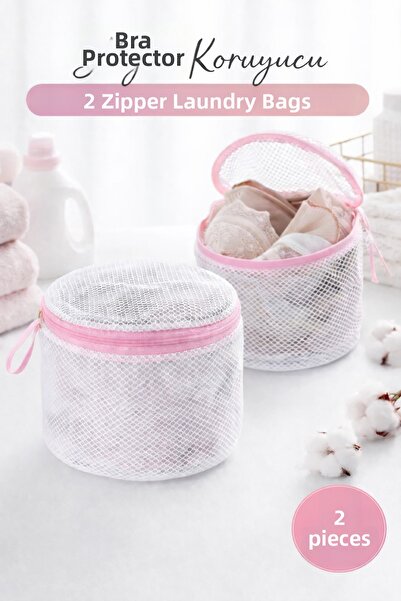 she berrak 2 حمالة صدر بسحاب/شبكة غسيل - 2 قطعة