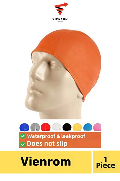 Vienrom # Swimming Cap Pool Sea Silicone Swimmer Elastic Waterproof Leakproof...