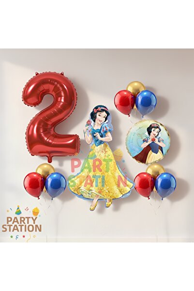 Parti Station مجموعة بالونات عيد ميلاد سنوية للطفلة بعمر سنتين - مجموعة من 11...