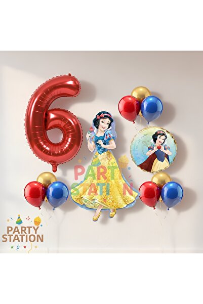 Parti Station مجموعة بالونات عيد ميلاد سنوية للطفلة بعمر 6 سنوات - مجموعة من ...