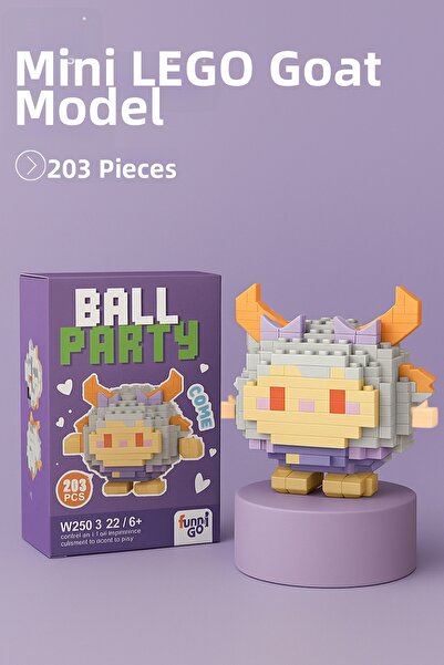 Nandy Home Goat Model Character Figure 3D Building Toys