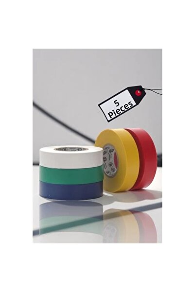 CT STONES شريط عازل كهربائي ملون 5 قطع