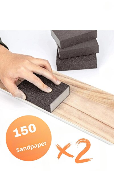 NVT YAPI İNŞAAT Sponge Sander (150 Grit) Wood Furniture Steel Metal Pots Pans...
