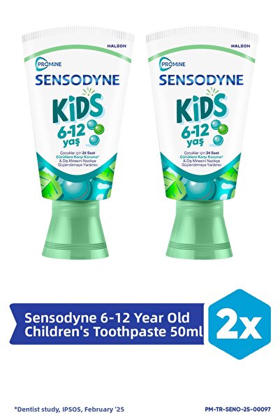 Sensodyne معجون أسنان برومين للأطفال من عمر 6 سنوات فما فوق 50 مل - بنكهة الع...