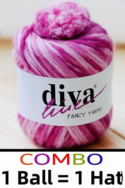 Diva İplik Combo 51 - (Outlet) - Export Surplus Pom-Pom Gift Beanie Cap (1 Ba...