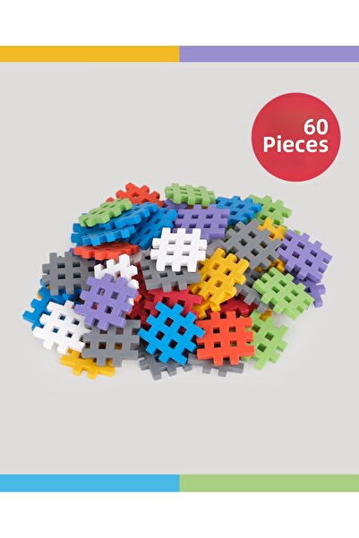 lets be child مكعبات فليكسي بلوكس التعليمية الذكية الناعمة 60 قطعة