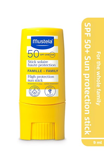 Mustela عامل حماية من الشمس SPF 50+، حماية عالية لمحيط العين والمناطق الحساسة...
