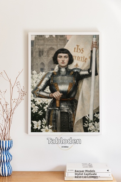 tablodea Jeanne d’Arc Pictură de artă clasică TD Artă medievală decorativă de...