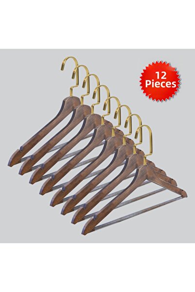 NYN Wooden M002-Çb Gold Lama Hook Barli (Shirt, Skirt, Dress and Trousers) Ha...