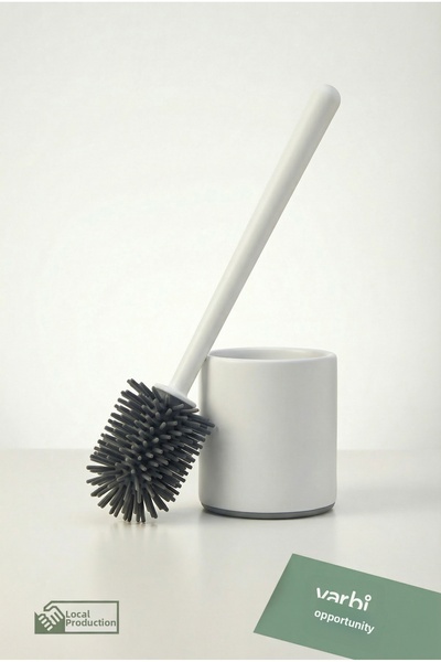 Varbifırsat مجموعة فرشاة المرحاض ذات الرأس السيليكوني - فرشاة تنظيف المرحاض و...