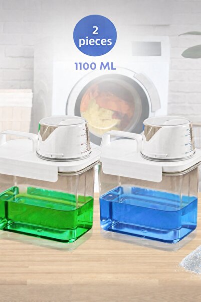 Ahlat Store 2 Pieces Leakproof Storage Liquid Powder Detergent Food Storage B...