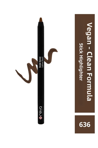 REVA قلم تحديد الشفاه النباتي النظيف – قلم تحديد الشفاه الكريمي المكثف رقم: 636