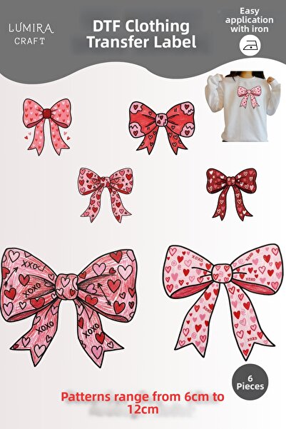 Burak Baskı Tasarım أشرطة على شكل قلب لعيد الحب، قماش قابل للكي، ورق طباعة نق...