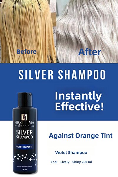 First Lima Professional 200ml Silver Anti-orange - Purple Shampoo