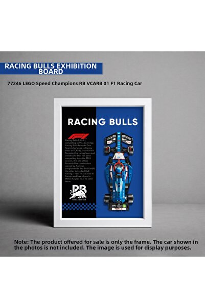 HOMEPACK Racing Bulls F1 Lego Exhibition Frame, Exhibition Board Speed Champi...
