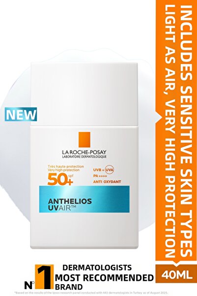 La Roche Posay أنثيليوس يوفير واقي شمس للوجه خفيف الوزن بعامل حماية 50+ لجميع...