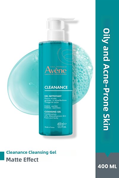 Avene Cleanance Матиращ почистващ гел за мазна и склонна към акне кожа 400 мл