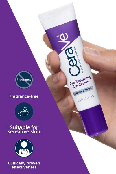 CeraVe كريم مجدد للبشرة حول العينين يحتوي على الببتيدات 15 مل