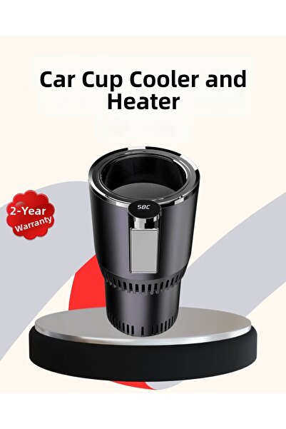 Fırsatkolik Car Cup Holder Heating Cooling Adjustable Smart Model with Cigare...