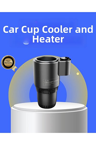 Fırsatkolik Car Interior Heater Cooler Cup Holder 60 ° C Heating -4 ° C Cooling