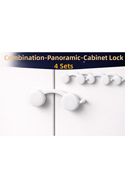 yurdal خزانة كومبي وقفل لوحي (بلاستيك) - 4 مجموعات