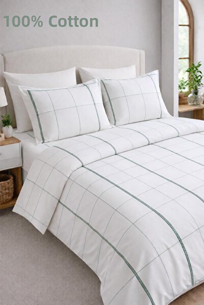 Eponj Home طقم غطاء لحاف مزدوج مايا أوكاي كريمي
